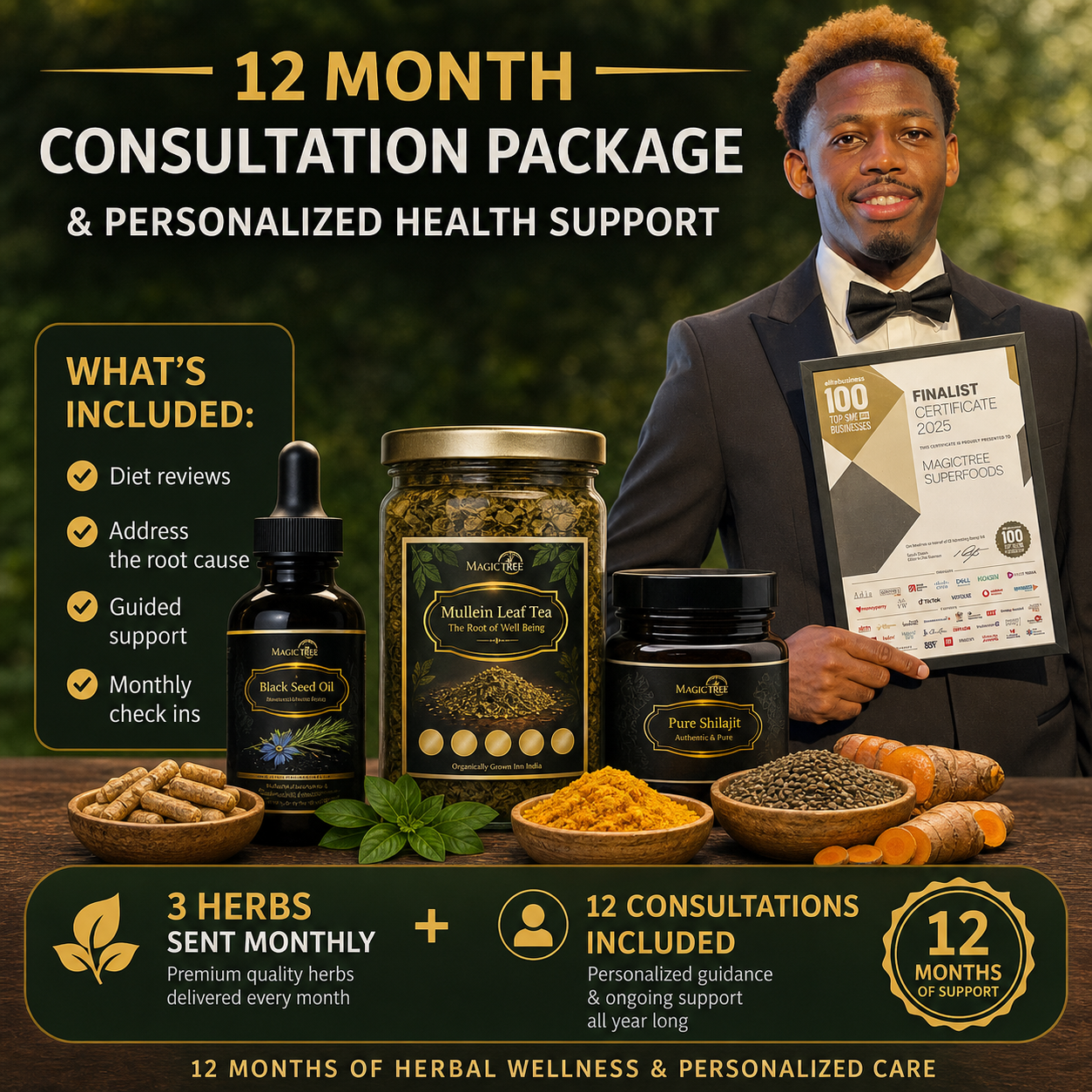 Healing Plan (12 Month consultation + Herbal Support)