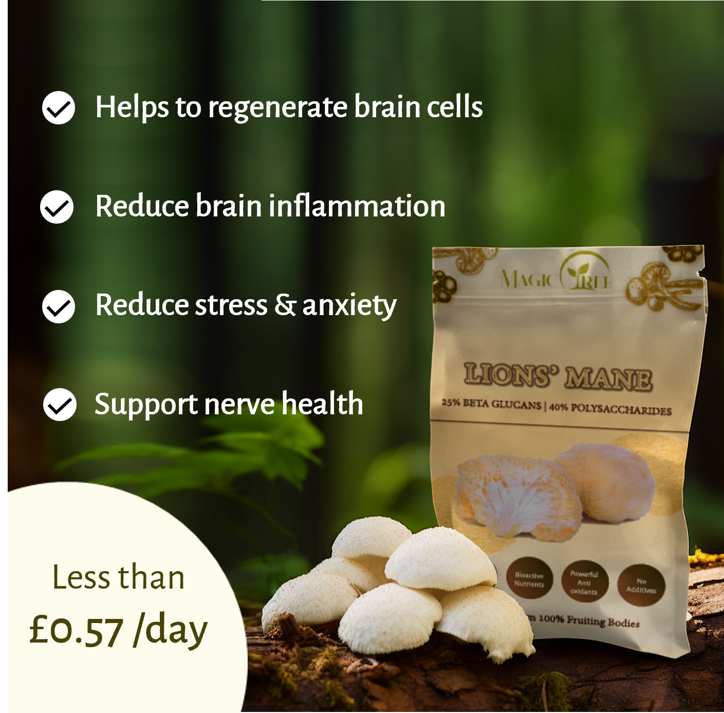 Deluxe Lions Mane Mushroom Extract