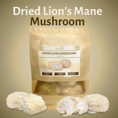 Dried Lions Mane Mushrooms