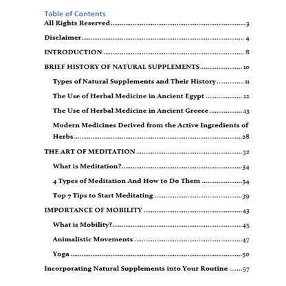E-Book: A Guide to Natural Healing 2025