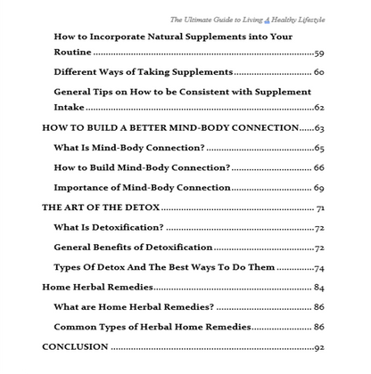 E-Book: A Guide to Natural Healing 2025