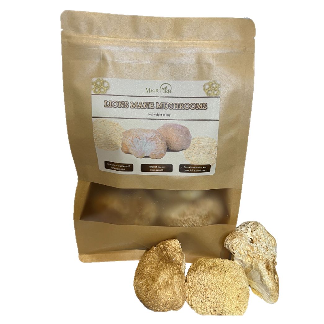 Dried Lions Mane Mushrooms